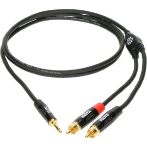 Klotz KY7-300 3m PRO mini jack 3.5 mm - 2 x rca 