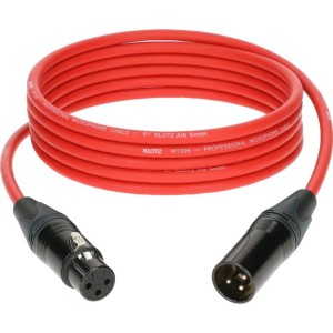 Klotz mikrofonowy 5m XLR-XLR MY206 Neutrik czerwony