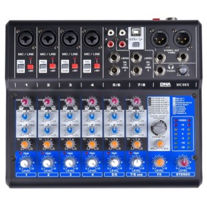 DNA MC08X - analogowy mikser audio z procesor DSP