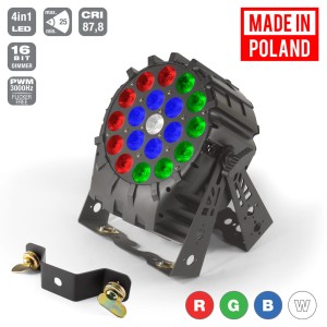 LED PAR 64 19x10W RGBW 4in1;4 SECTIONS; SHORT mk2