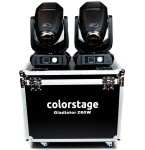 ZESTAW 2x COLORSTAGE GLADIATOR BEAM SPOT WASH 280W 3in1 PLUS CASE