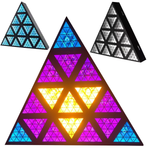 LIGHT4ME TRIANGIS efekt świetlny LED 64x2W RGBA oświetlenie klubowe dyskotekowe DJ Lumen na imprezę