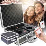 SUPRIMO SL4 bezprzewodowy system do zdalnego odpalania fontann iskier 4 odbiorniki case 2 piloty