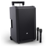 LD Systems ANNY® 12 przenośna kolumna akumulatorowa z bluetooth zestaw przenośny 2x mikrofon do reki