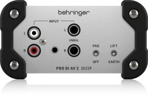 Behringer DI22P pasywny di-box stereo in/out