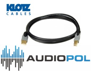 KLOTZ HiEnd Przewód Kabel USB 2.0 A-B do audio USB-AB1 1,5m