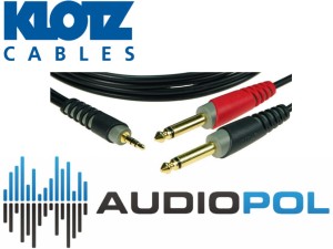 Klotz AY50600 2x jack mono/mini jack stereo 6m
