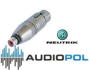 Neutrik NA2FPMF przejściówka (XLR Ż - CINCH Ż)