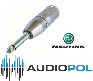Neutrik NA2MP przejściówka (XLR M - JACK TS)