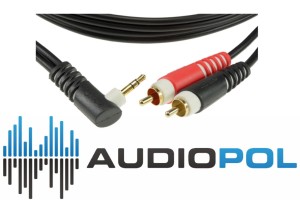 Klotz AY7 A0200 kabel mini TRS kątowy / 2xRCA 2m