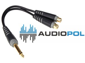 KLOTZ AYU-4 Adapter przejściówka Jack 6,3 2x gniazdo RCA